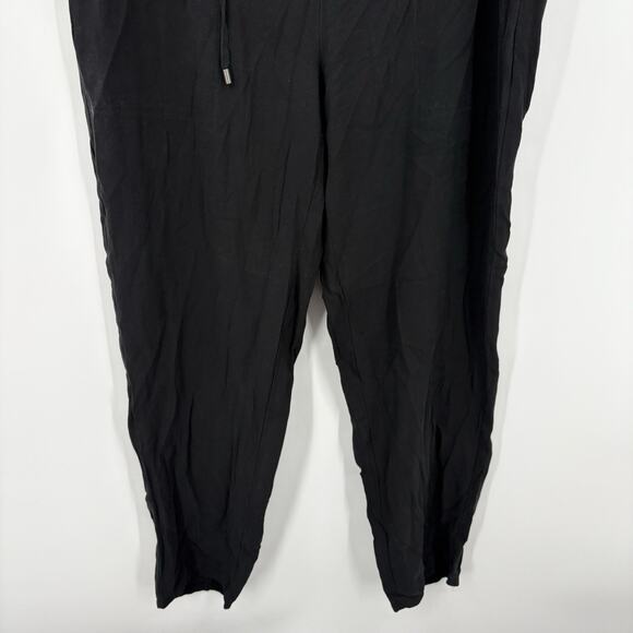Eileen Fisher Silk Pants Large P Elastic Waist Luxury Capsule Office Minimalist - Picture 4 of 9